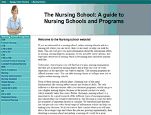 Tablet Screenshot of blog.thenursingschool.com